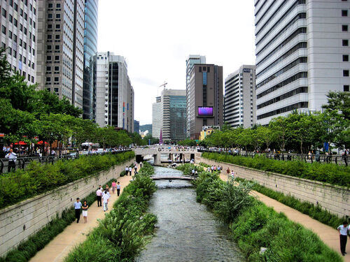 Audioguía de Seúl: explora el arroyo Cheonggyecheon